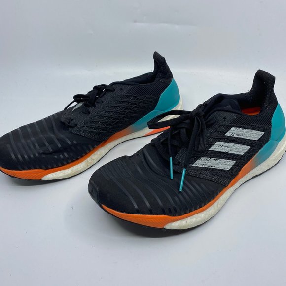 Adidas SOLAR BOOST Black Blue Sneakers Size: US9.5 - Picture 5 of 8